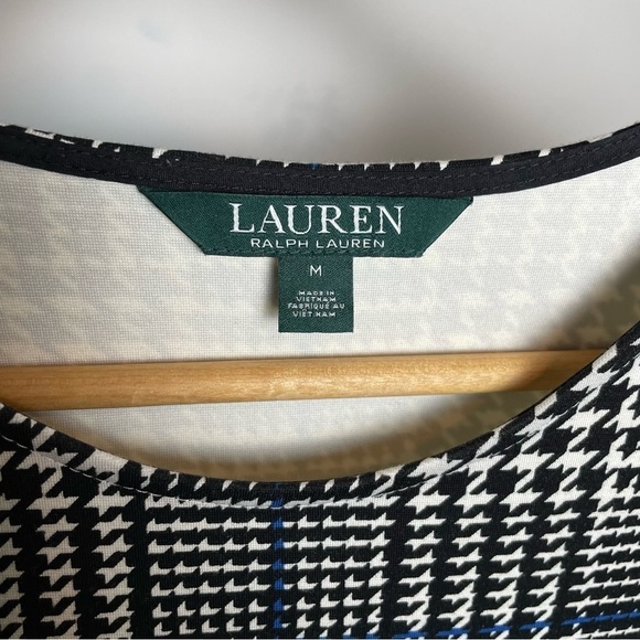 Lauren Ralph Lauren Houndstooth Plaid Top - Picture 8 of 8